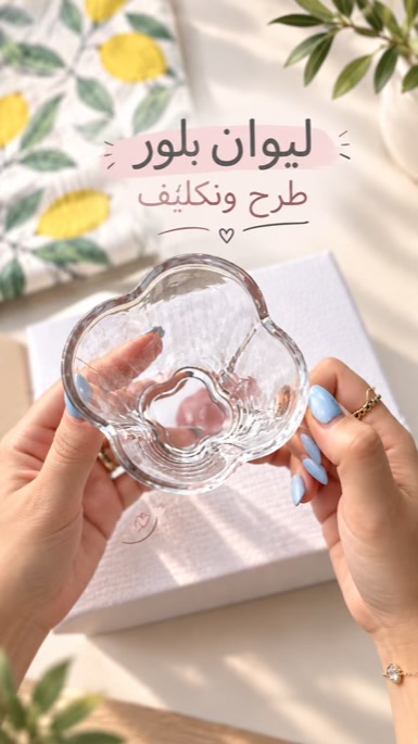 لیوان بلور دلی(طرح ونکلیف)