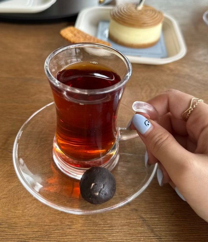 استکان نعلبکی بلور شفاف دلی